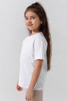 Футболка однотонная унисекс ALG 2254061 116 см Белый  Фото №2