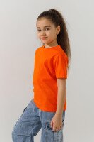 Футболка однотонная унисекс ALG 2254061 116 см Оранжевый  Фото №2