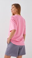 Футболка однотонная женская LAWA WBC02301 XS Розовый  Фото №3