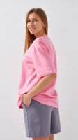 Футболка однотонная женская LAWA WBC02301 XS Розовый  Фото №0