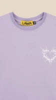 Футболка з принтом Los Angeles для дiвчинки LAWA P-GB02333 134 см Лавандовий  Фото №0