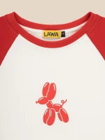 Купити Футболка з принтом жіноча LAWA P-WB02425 M Молочно-червоний Артикул: 2000999641817 Фото мініатюра № 7