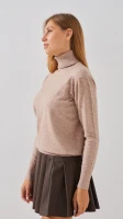 Гольф однотонний жіночий On me 031 2XL Капучино  Фото №1