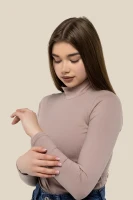 Гольф однотонний жіночий LAWA WBC02338 XS Бежевий  Фото №1
