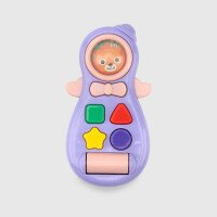 Игрушечный мобильный телефон QX-91175E/9E 18.2 х 6 х 12.6 Сиреневый (2000990065186)  Фото №0