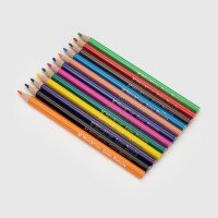 Карандаши цветные Yalong Jumbo YL221016-12 12 цветов пластиковые Коричневый (2000989943204)(SC)  Фото №0