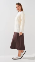Кардиган однотонный женский 1025 One Size Молочный  Фото №2