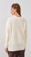 Кардиган однотонный женский 1025 One Size Молочный  Фото №3