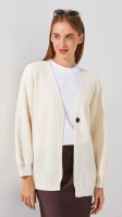 Кардиган однотонный женский 1025 One Size Молочный