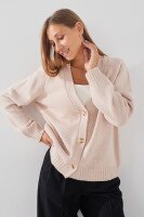 Кардиган однотонный женский LAWA WTC02398 M/L Бежевый  Фото №1