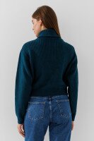 Кардиган однотонный женский Park karon 8386 One Size Зеленый  Фото №3