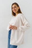 Кардиган однотонный женский Park karon 214198 One Size Молочный  Фото №1