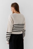 Кардиган з візерунком жіночий Park karon 8023 One Size Білий  Фото №3