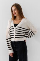 Кардиган з візерунком жіночий Park karon 8023 One Size Білий  Фото №2