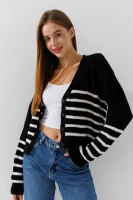 Кардиган с узором женский Park karon 8023 One Size Черный  Фото №2
