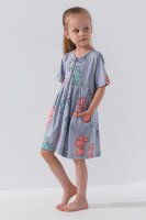 Халат для девочки Fleri 6029 104-110 см Серый (2000990636942А)  Фото №1