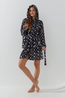 Халат женский Barwa 0229 сердечко M Серый  Фото №0