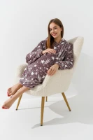 Халат женский Barwa 336 звездочки S/XL Капучино  Фото №0