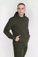 Худи однотонный мужской Demos DMS006 baza 3XL Хаки (2000989425847D)  Фото №2