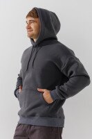 Худи однотонный мужской LAWA MBC02336 2XL Графитовый  Фото №1