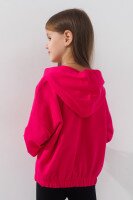 Худі однотонний для дівчинки First Kids 11003 110 см Малиновий (2000990710550D)  Фото №3