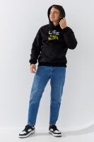 Худи с принтом мужской LAWA P-MB02322 S Черный  Фото №3