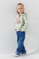 Худі з принтом для дівчинки Kai-Kai 99837 98 см М&#039;ятний (2000990108098W)  Фото №1