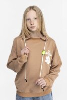 Худи с принтом для девочки SAFARI 60194 164 см Коричневый (2000989759447D)