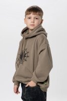 Худі з принтом для хлопчика XZKAMI 23805 110 см Хакі (2000990106599W)  Фото №0