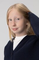 Кофта однотонная для девочки Lizi 23003 140 см Темно-синий (2000989951766D)  Фото №2