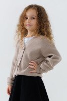 Кофта однотонная для девочки Lizi 2359 92 см Бежевый (2000990615527W)  Фото №1