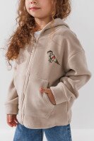 Кофта однотонна для дівчинки Lizi 24860 92 см Бежевий  Фото №1