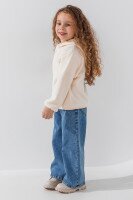 Кофта однотонна для дівчинки Lizi 24862 92 см Молочний  Фото №2