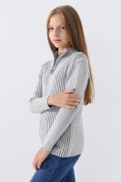 Кофта однотонная для девочки Lizi 3419 116 см Серый (2000990615008W)  Фото №1