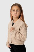 Кофта однотонная для девочки Viollen 5013 164 см Бежевый (2000990102744D)  Фото №0