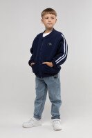 Кофта однотонна для хлопчика Lizi 901 104 см Темно-синій (2000989834793W)  Фото №4