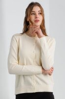 Кофта однотонная женская Accordream M2854 One Size Молочный (2000990325778D)  Фото №0