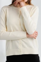 Кофта однотонна жіноча Accordream M2854 One Size Молочний (2000990325778D)  Фото №3