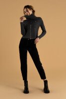 Кофта однотонная женская On me 2010 One Size Графитовый (2000990337528D)  Фото №6