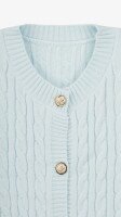 Кофта однотонная женская 0625 One Size Голубой  Фото №0