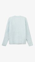 Кофта однотонная женская 0625 One Size Голубой  Фото №2
