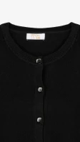 Кофта однотонна жіноча On me T23163 One Size Чорний  Фото №0