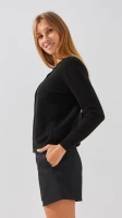 Кофта однотонна жіноча On me T23163 One Size Чорний  Фото №1