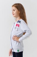 Кофта однотонная для девочки Hees HS04 92 см Светло-серый (2000990726117D)  Фото №2