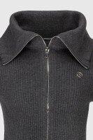 Кофта однотонная женская On me 2010 One Size Графитовый (2000990337528D)  Фото №10