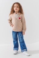 Кофта с принтом для девочки Baby Show 14362 110 см Бежевый  Фото №0