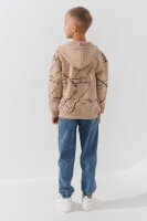 Кофта з візерунком для хлопчика Waxmen 7235 116 см Бежевий  Фото №3