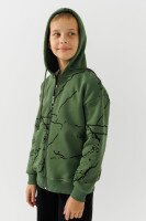 Кофта з візерунком для хлопчика Waxmen 7235 116 см Хакі  Фото №2