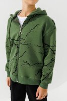 Кофта з візерунком для хлопчика Waxmen 7235 116 см Хакі  Фото №1