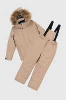 Комбинезон для мальчика Snowgenius H38-08 куртка + штаны на шлейках 116 см Бежевый (2000989630586W)  Фото №11